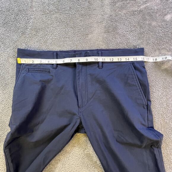 J Crew Tech Pant Mens 32x32 Navy Performance Slim Fit 484 Stretch Casual Pants - Picture 6 of 10